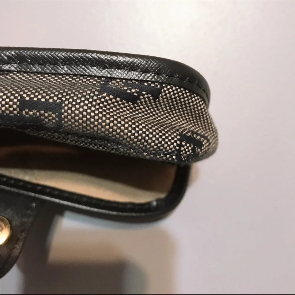Dooney & Bourke Monogrammed Flap Snap Wristlet - Picture 6 of 7